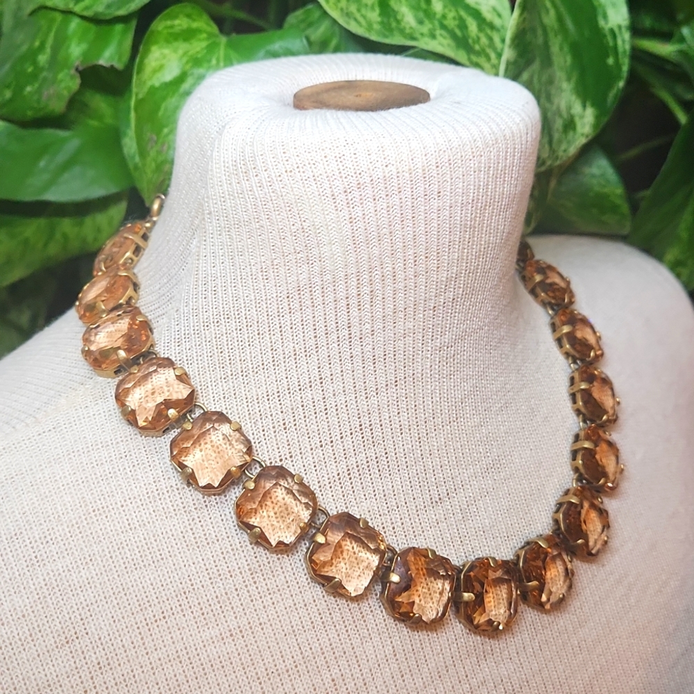 J. Crew Square Translucent Stone Infinity Stateme… - image 3